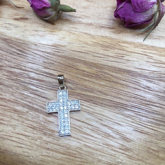 10kt gold cross (new) - Picture 6 of 8